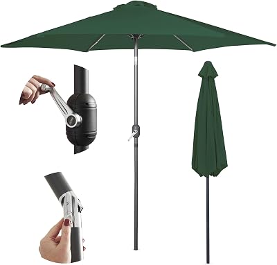 VonHaus Parasol 2.7M Garden Patio Umbrella Sun Shade with Tilt
