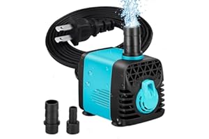 Number-one 130GPH (600L/H) Submersible Pump, Small Quiet Water Pump Fountain Pump for Fish Tank Aquarium Statuary Hydroponics