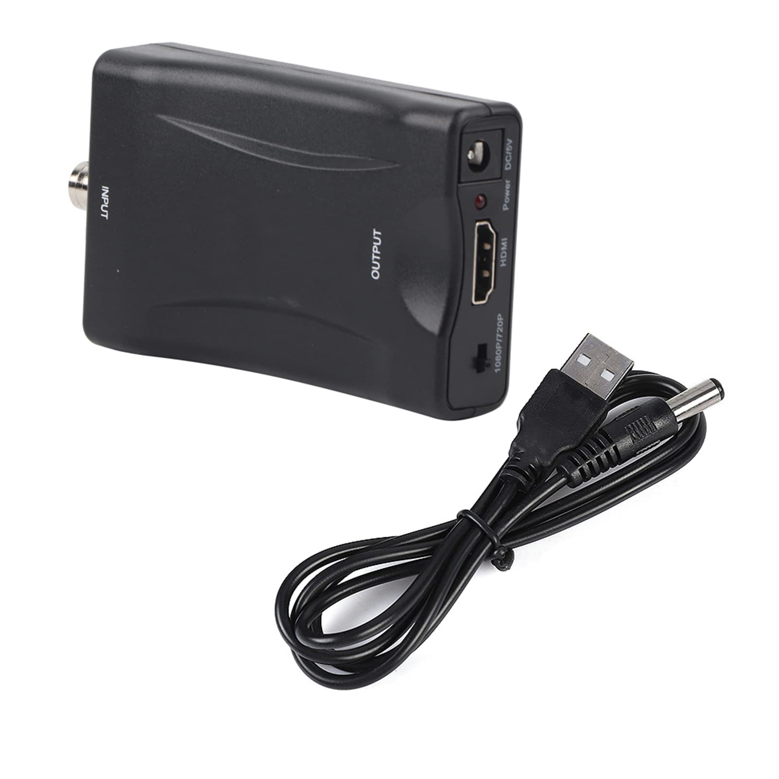 Cocoarm BNC to HDMI Converter HD 1080P 720P Video Adapter with DCDI Processing Audio Video Input 2 BNC 1 HDMI Matte Finish