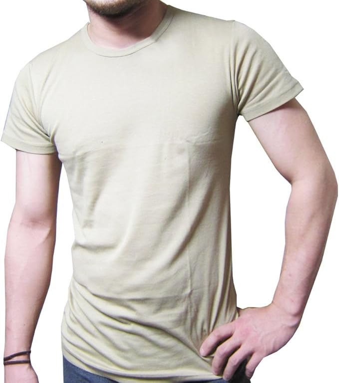 Amazon メンズ 丸首 半袖 汗取り インナー ベージュ 抗菌 防臭加工 Ventcool インナーシャツ ベージュ M インナーシャツ 通販