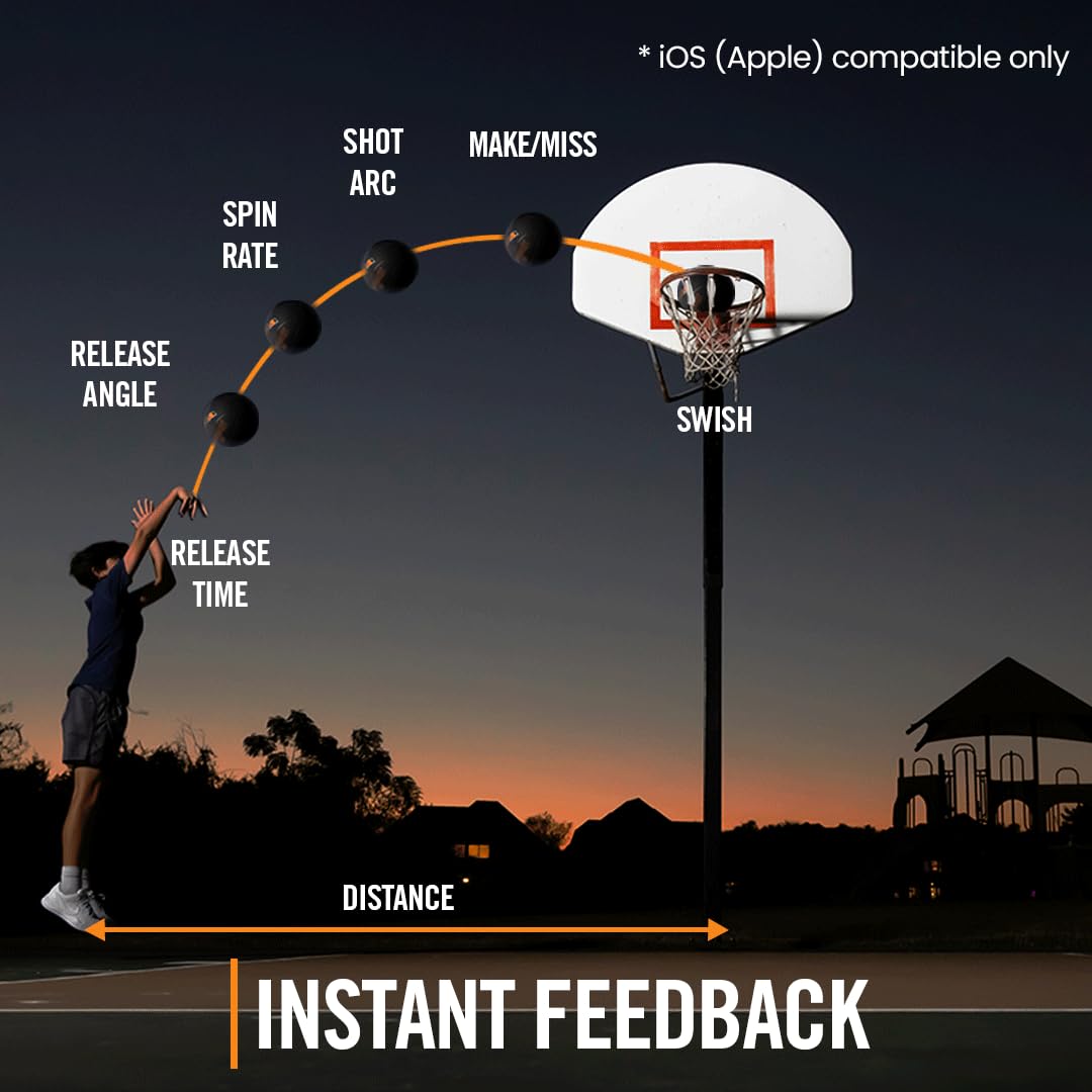 Spalding TF DNA Smart Basketball + 1 Yr App Subscription Bundle I iOS and Android Compatible I All Surface Material