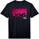 Mens Squid Game Pink Guards Panel Performance T-Shirt