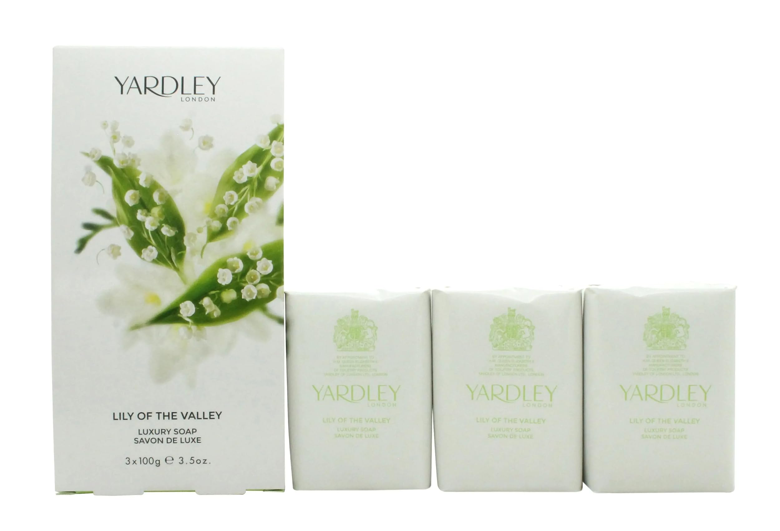 Yardley London Lily of the Valley by Yardley Soap Trio 3 x 100 g