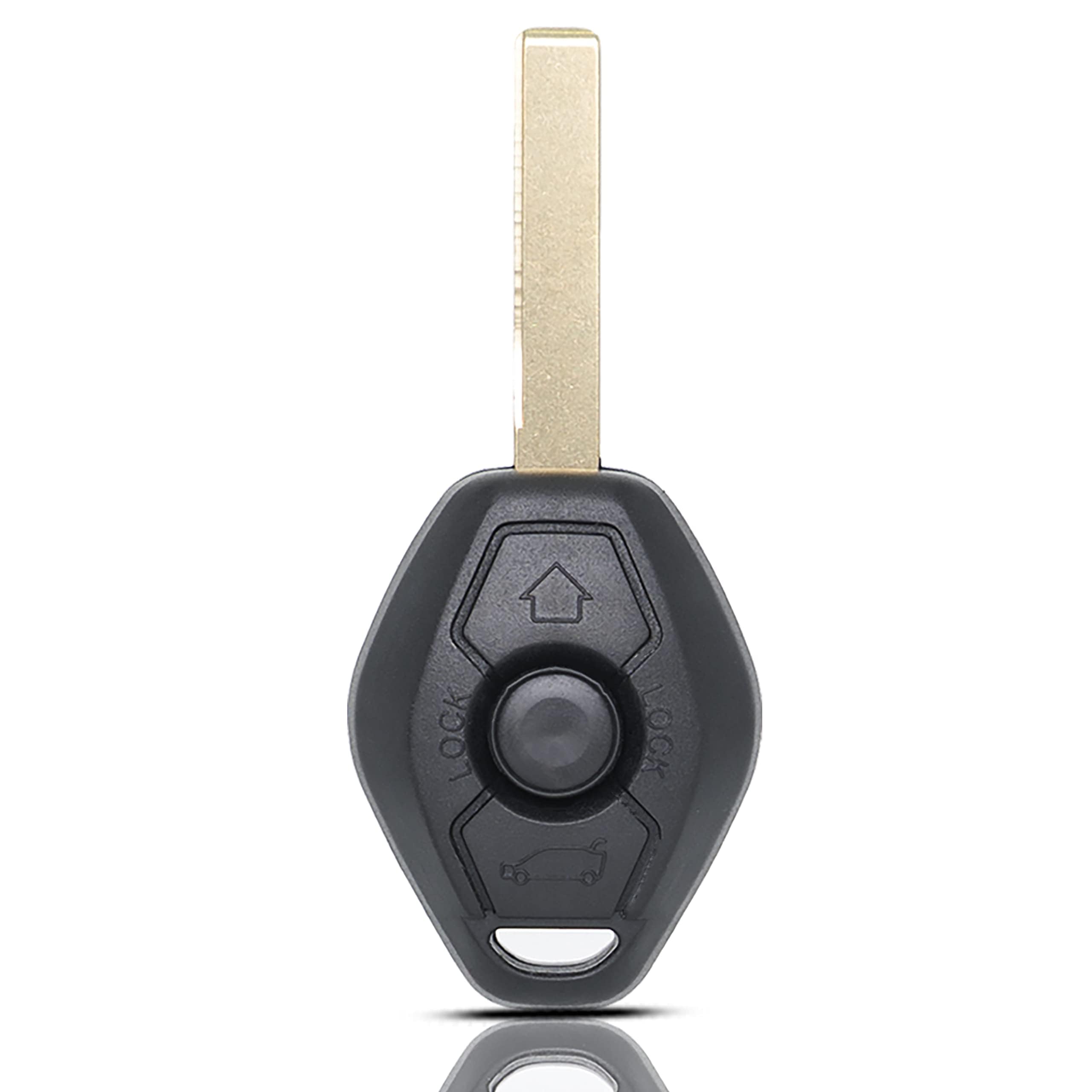 Unifizz Keyless Entry Remote Control 46CHIP HU92 Key Fob Remote Replacement for BMW 325i 325Ci 330Ci 330Xi 3 5 Series X3 X5 Z4 2000-2006 | LX8FZV CAS2 E46 E83 E53 E85