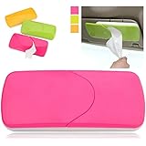 Techsun Universal Creative Car Sun Visor Tissue Box Slide Cover (Standard Size, Multicolour)
