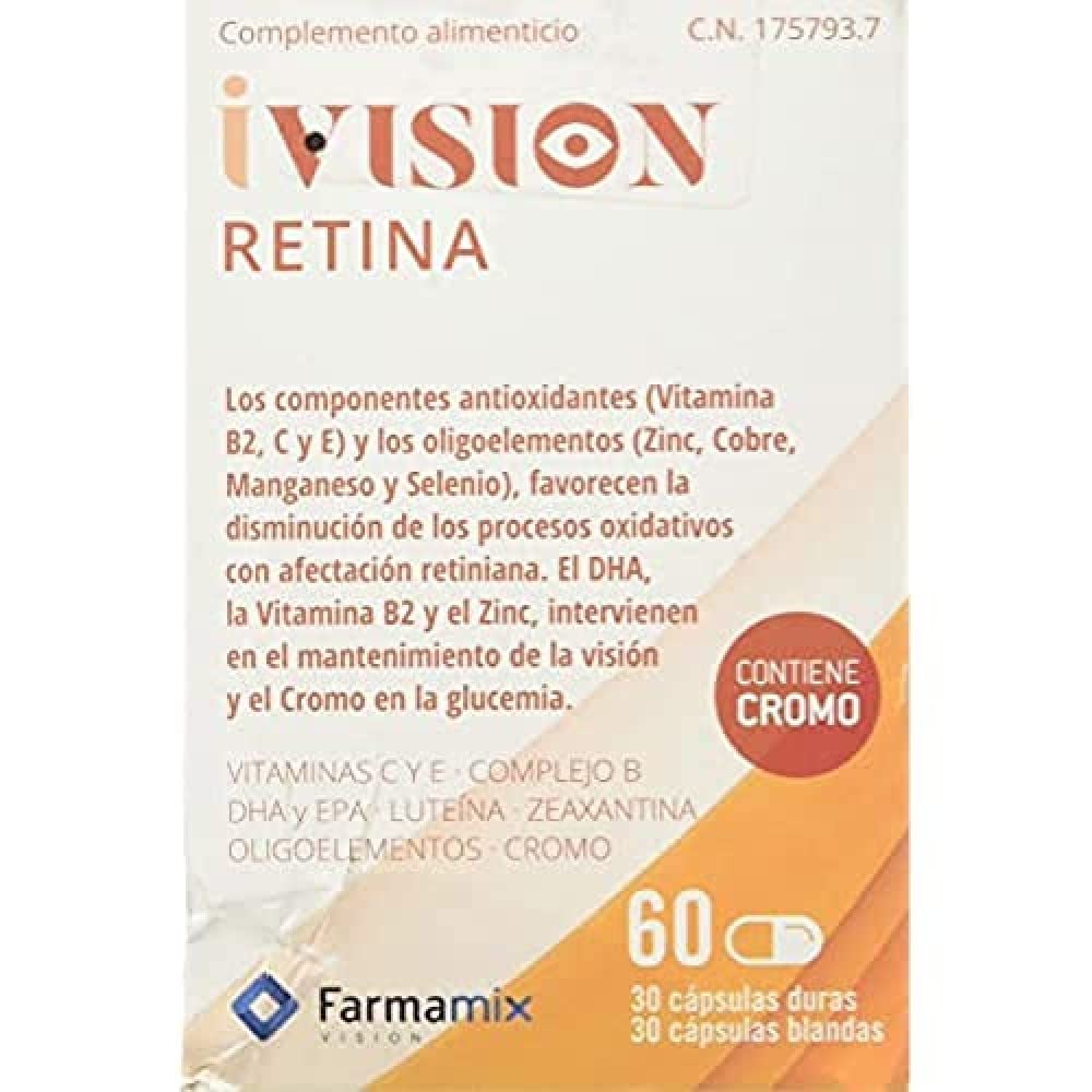 Farmamix Vision Retina 60 Caps 30 Hard Capsules + 30 Soft Capsules 400g