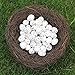 LWINGFLYER 30pcs Artificial Bird Eggs Speckled Mini Fake Foam Eggs Bulk for Easter Crafts Bird Nest Decor Photo Prop
