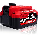 Cheerlark Upgrade 1-Pack 20V 8.0Ah Replacement for Craftsman 20V Battery V20 Lithium ion Batteries Compatible with CMCB205 CMCB204 CMCB206 CMCB202 CMCB201 20V Cordless Power Tools