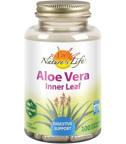 Amazon.com: Nature's Life Aloe Vera Inner Leaf | Skin Health, Digestive  Support & Regularity Formula | with Fennel | Non-GMO & Vegan | No Fillers |  100 Veg Caps : Health & Household