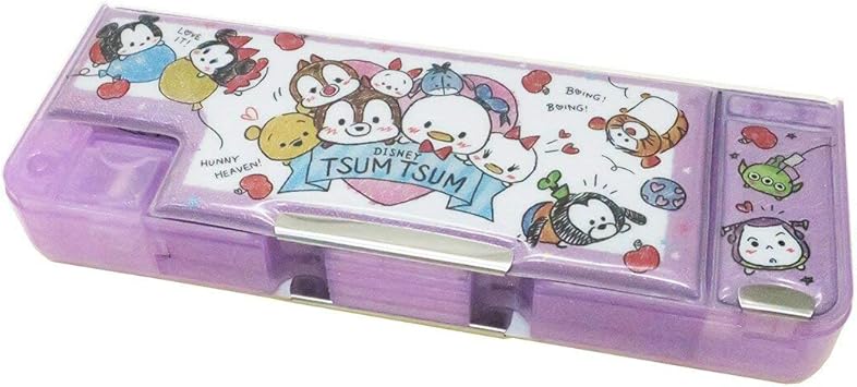 Amazon Co Jp ディズニーツムツム 筆箱 両面開きソフトペンケース 19年新入学 ディズニー Diy 工具 ガーデン
