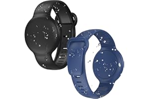 HATALKIN Compatible for Apple AirTag Bracelet for Kids,Waterproof Air Tag Watch Band Case, Air Tag Holder Soft Silicone Air Tagholder for Kids, Lightweight GPS Tracker Device Hidden Wristband