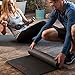 OYO Fitness Performance Exercise Mat/Yoga Mat (PVC, Reversible, Two-Tone Grey/Black, Non-Slip, 6mm/1/4 Inch Thick)