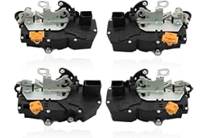 Yunnergo 4 Pcs Front & Rear Door Lock Actuators Compatible with Tahoe Avalanche Silverado 1500 2007-2009 931-303 15785123 Driver Passenger Side Door Latch