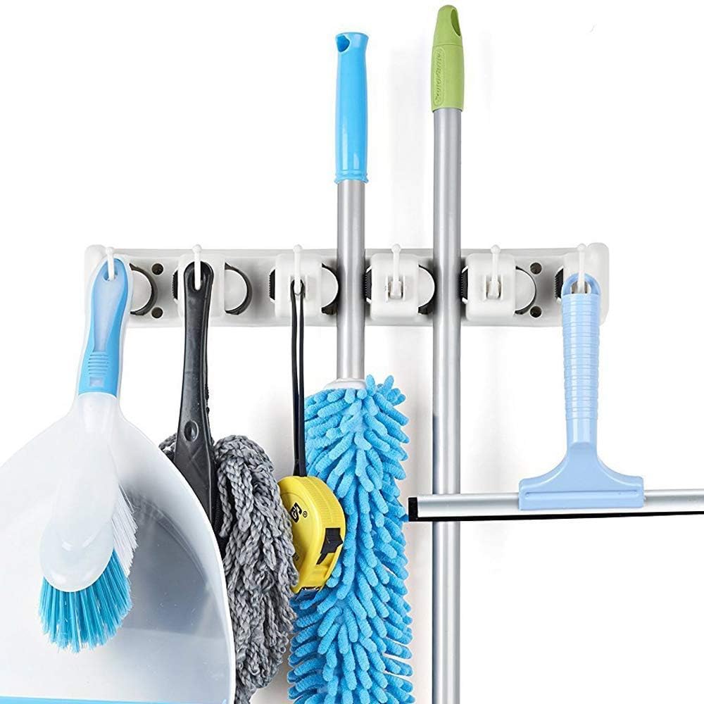 Colgador Escobas Autoadhesivo aoory Colgador y Organizador de Pared