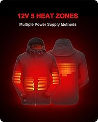 DEWBU Heated Jacket for Men with 12V Battery Pack