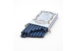 TELOSMA Navy Blue Mini Glue Gun Sealing Wax Stick for Metal Stamp, Making Seals Decoration for Wedding Invitation Envelope Thanks Card Christmas Gift Wrapping, Pack of 16