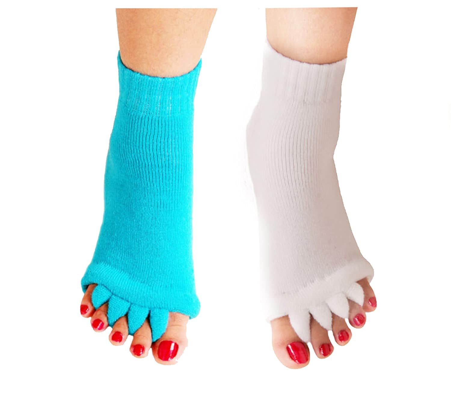 MOSOTA Men Women Comfort Foot Toes Alignment Socks Stretch Tendon ...