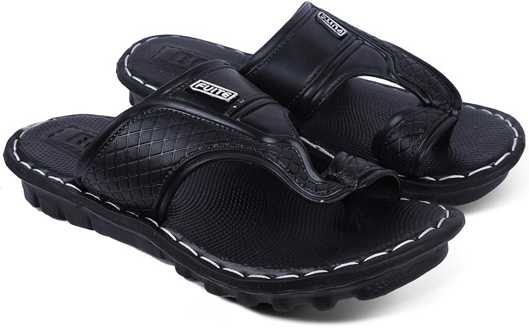 Fabbmate Men's Black Slipper 9 UK Slippers