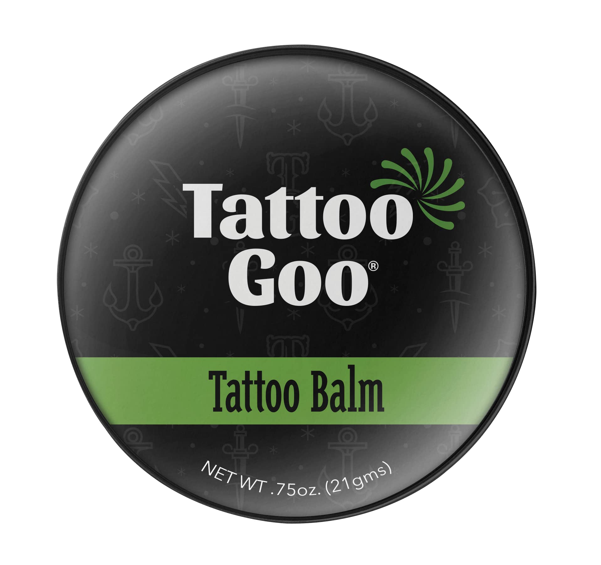 Tattoo Goo Original Aftercare Balm, Natural Tattoo Balm with Beeswax and Cocoa Butter, Soothing Ointment and Brightening Care, .75 oz; Packaging May Vary