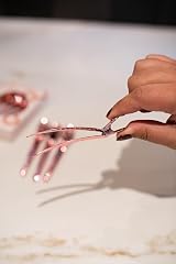 FRAMAR Rose Gold Hair Clips 4pc Premium Sectioning Hairdressing Clips view 7
