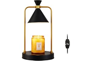YXTH Candle Warmer Lamp, Electric Candle Warmer Dimmable, Candle Lamp Compatible with Small & Large Candle, Candle Melter Top Melting for Scented Wax, Candle Holders for Home Decor