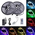 Relohas Led Strip Lights, 32.8ft(10M) Waterproof Flexible RGB Led Strip Light Kit,5050 SMD 300led with 44 IR controller for Home Decor,Trucks,Pools,Parties and More