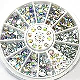 UNKE Great Mixed DIY Size Glitter Rhinestones Charm 3D Nail Art Decor Accessories