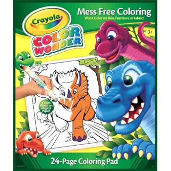 Download Amazon.com: Crayola Color Wonder Dinosaurs Coloring Pad ...