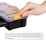 CANOPUS 3pc Heavy Duty Storage Organiser Stackable Cases with Adjustable view 3