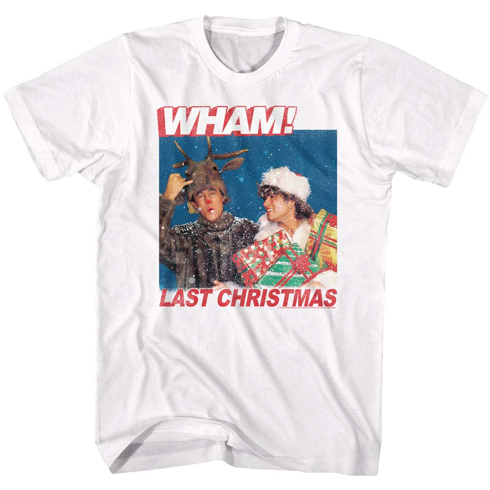 Wham English Music Duo Last Christmas Lyrics Adult T-Shirt Tee