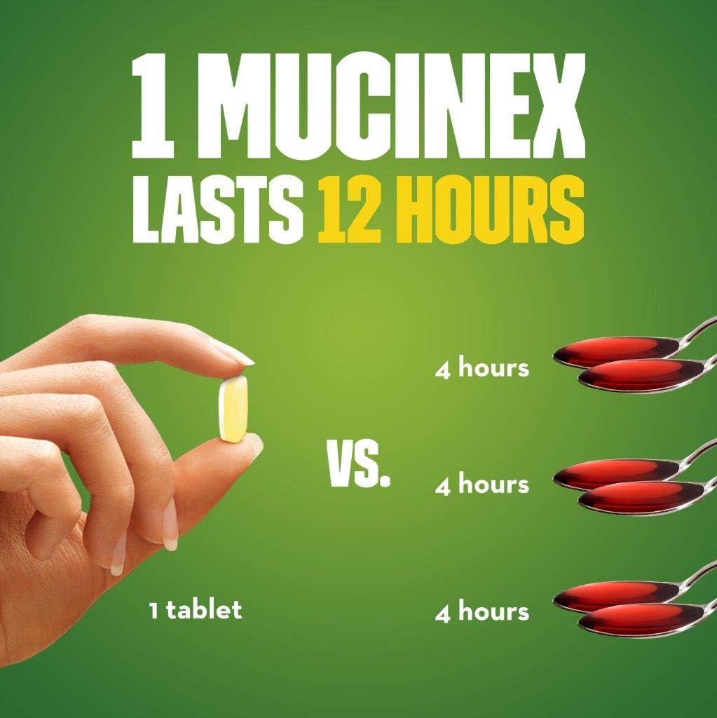 Cough Suppressant and Expectorant, Mucinex DM Maximum Strength 12 Hour Tablets, 42ct, 1200 mg Guaifenesin, Relieves Chest Congestion, Quiets Wet and Dry Cough, #1 Doctor Recommended OTC Expectorant: Health & Personal Care