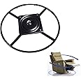 Yoogu 2 Pack of 24 inch Heavy Duty Recliner Chair Sofa Furniture Ring Base w Swivel Replacement with 10 Inch Plate (24 inch 2pcs)