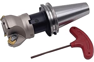 CME TOOLS CME 2" 45° Indexable Face Mill w/ CAT40 Arbor, SEAN42 Inserts Included, 3 Flutes