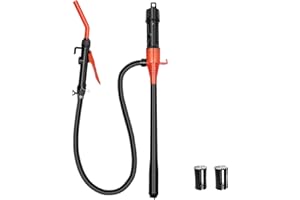DIKTALK Portable Battery Powered Fuel Transfer Pump - 2.4GPM Handheld with Adjustable Flow for Gas, Diesel, Kerosene & Water