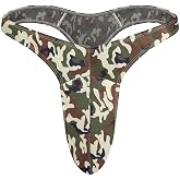 YEMYIQZ Men G-Strings Thongs Exotic Stretch Sexy Underwear Valentine's Day Gift for Him Men Bikini Briefs Bulge Pouch Pants