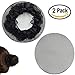 New8Beauty Hair Nets Black - Hair Accessories for Ballet Bun Cover Dance Skating Gymnastics Wedding Performance (2 Pack)