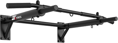 JX FITNESS Wall Mounted Pull Up Bar Folding Upper Body Gym Bracket