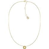 Tommy Hilfiger Women's Jewelry 2780569 Gold Plated With Crystal Pendant Necklace, Color: Yellow Gold