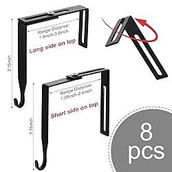 Amylove 8 Pcs Adjustable Cubicle Hanger Universal