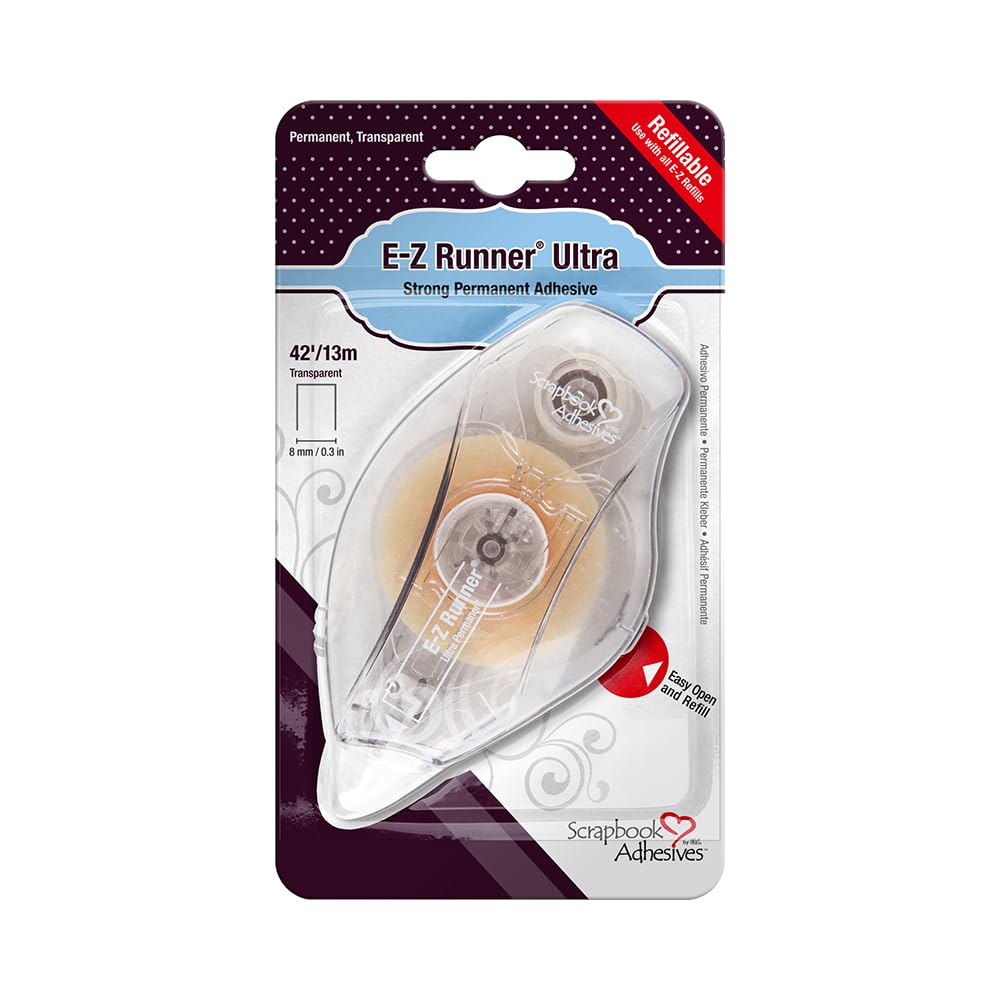 Scrapbook Adhesives BY 3L E-Z Runner Ultra Strong, Refillable,42ft/13m