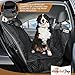 Dog Seat Covers with Pocket Zippers Side Flaps for Cars SUVs and Trucks - Dog Car Seat Covers - Pet Seat Covers - Dog Car Covers - Backseat Cover for Dog - Hammock Convertible plus 2 Pet Seat Belts