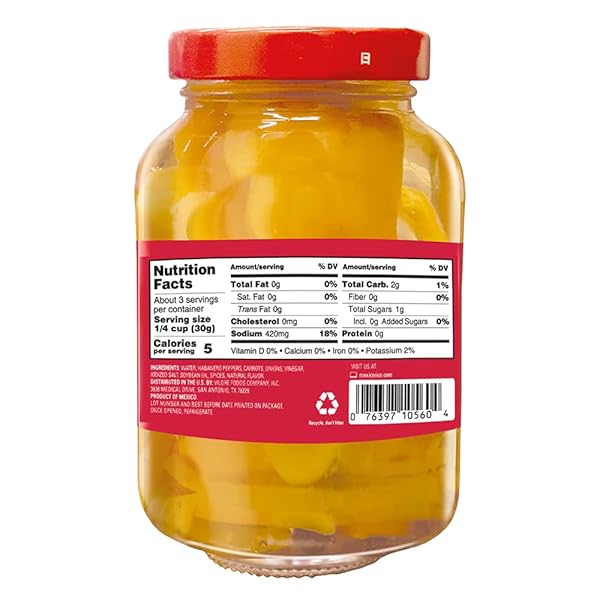 LA COSTEÑA SLICED HABANERO PEPPER FOR MEXICAN FOOD, MANGO HABANERO SALSA, GUACAMOLE, ENCHILADAS, SPICY NACHO & TACO TOPPINGS – HOT PICKLED VEGETABLES – 10X SPICIER THAN JALAPEÑOS – 7.4 OZ, 1 PACK