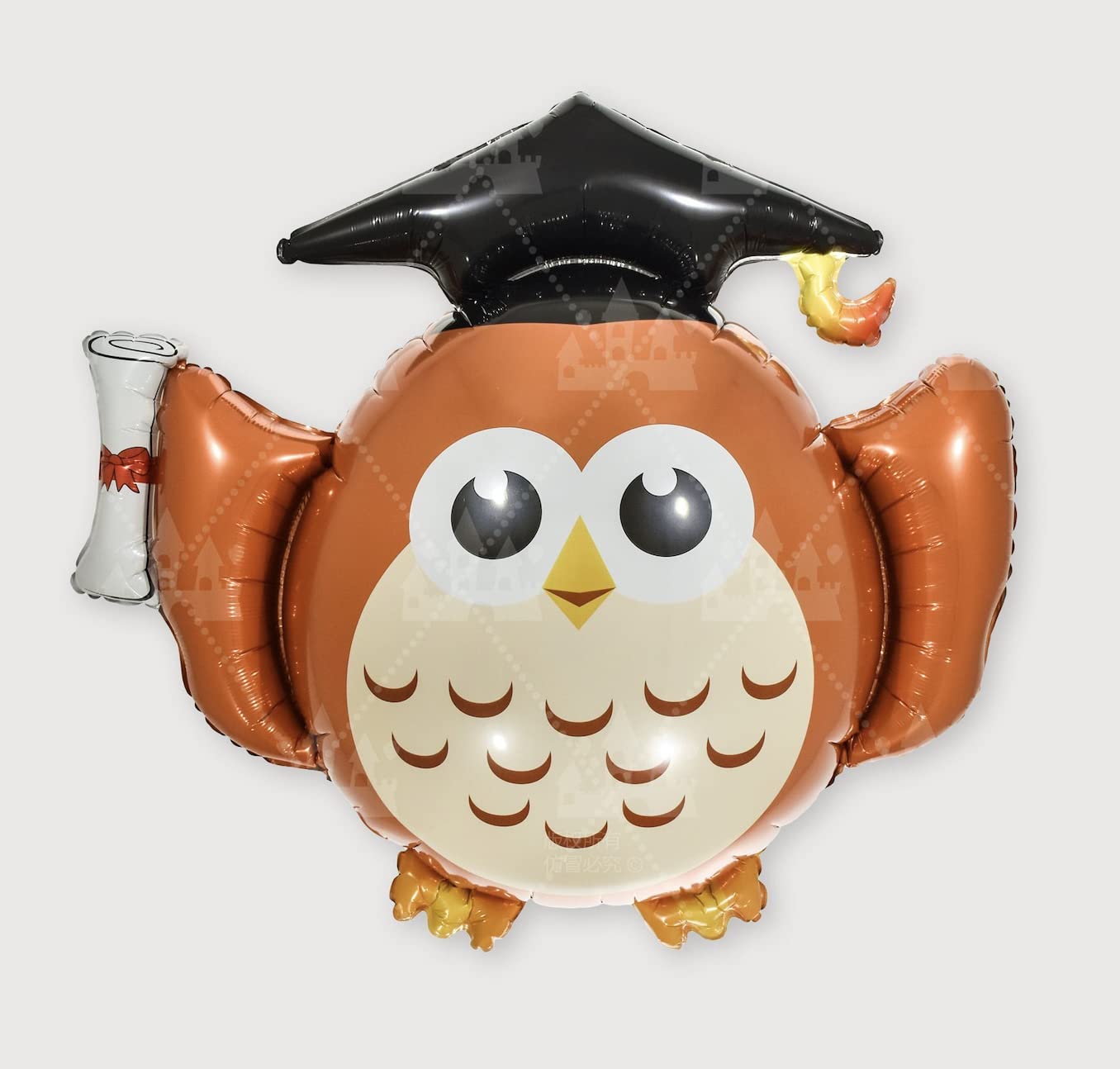 Owl Graduation Foil Balloon, 85cm (2 pack)