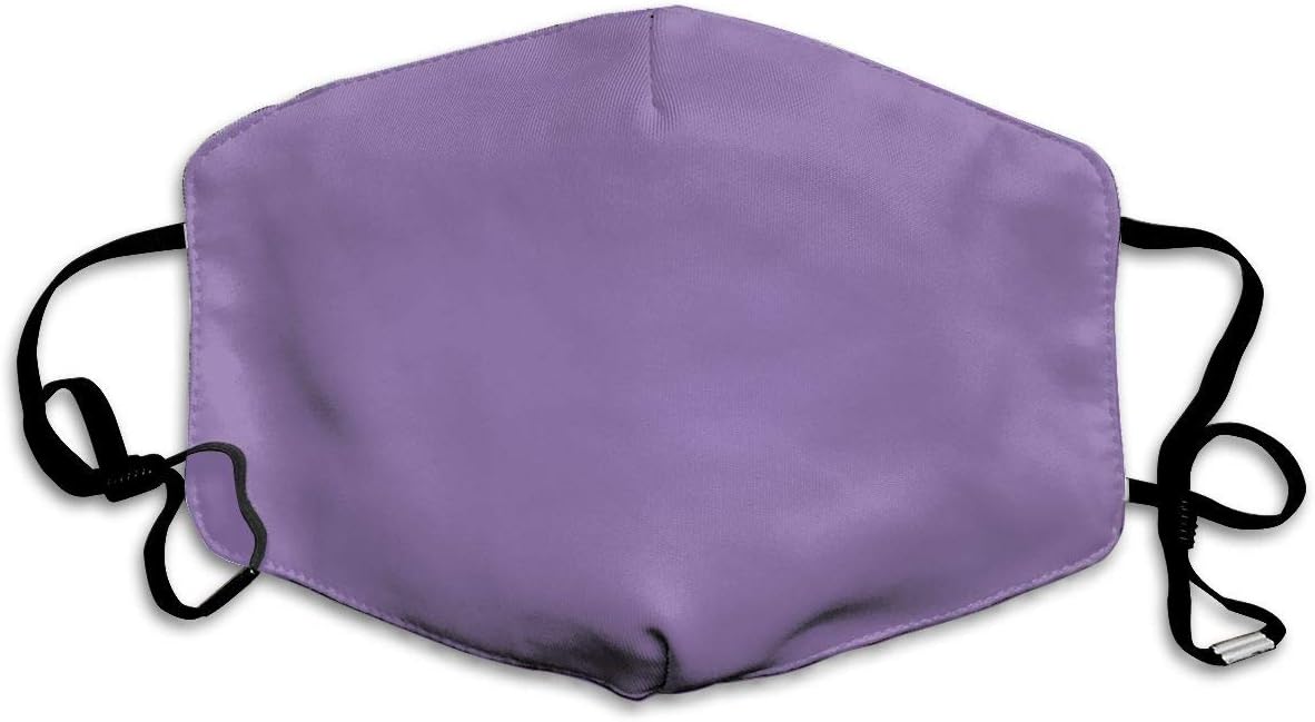 Face Cloths Anti-Dust Mouth Cover Unique Lavender Purple Solid Color Washable And Reusable Cloth Warm Windproof For Women Men Boys Girls Kids