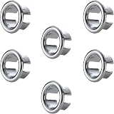 YHQZ 6 Pcs Sink Overflow Hole Covers Round Basin Trim Stopper Replacement view 1