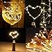 iMazer Wine Bottle Cork Lights, AAA Battery Operated Micro Artificial Copper Wire Starry Fairy String Lights for Christmas, Party, Wedding, Wine Bottle Decorations 6Pack (Battery Powered Warm White)