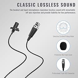 Phenyx Pro UHF Wireless Microphone System w/ 2x30