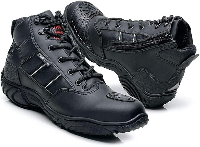bota cano curto para motociclista