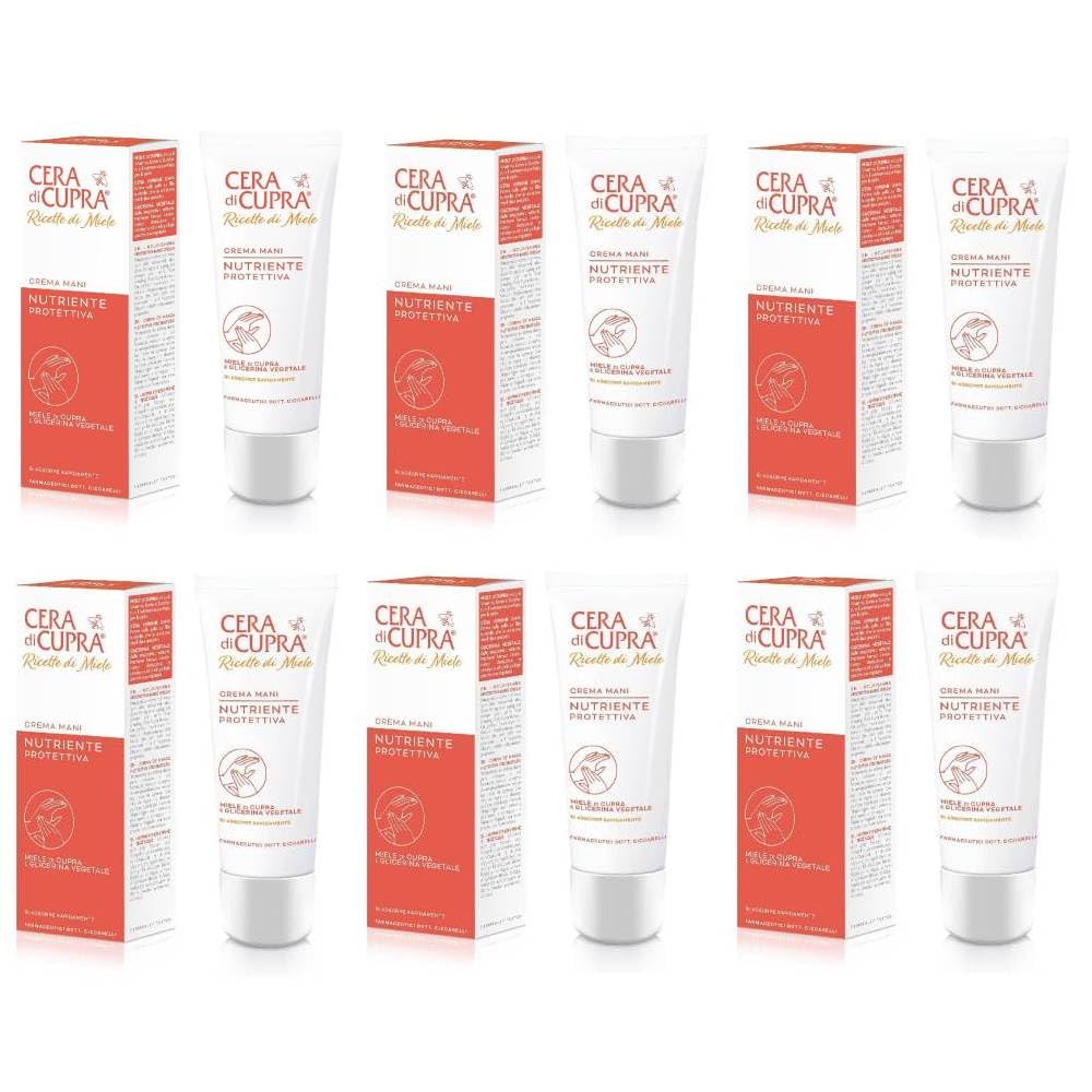 6x Cera di Cupra Anti-aging Hand Cream 75ml Nourishes & Protects!