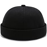 XYIYI Cotton Brimless Docker Cap Adjustable Street Casual Sailor Cap Skullcap Beanie Hat